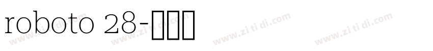 roboto 28字体转换